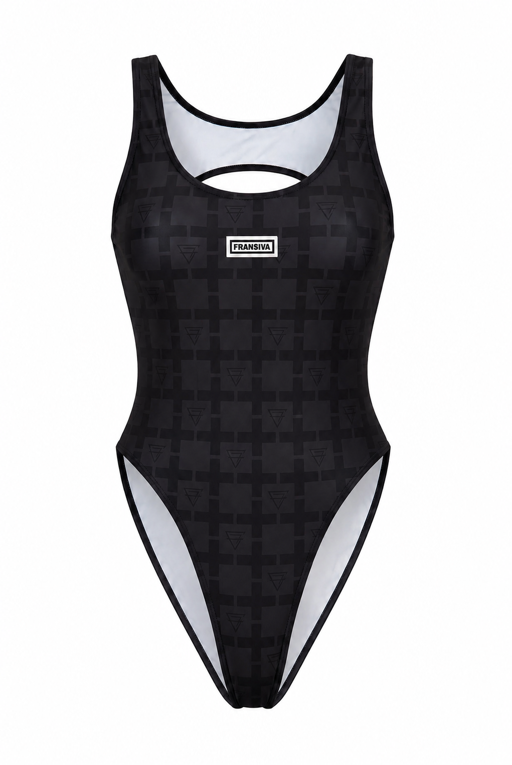 CF monogram print monokinis