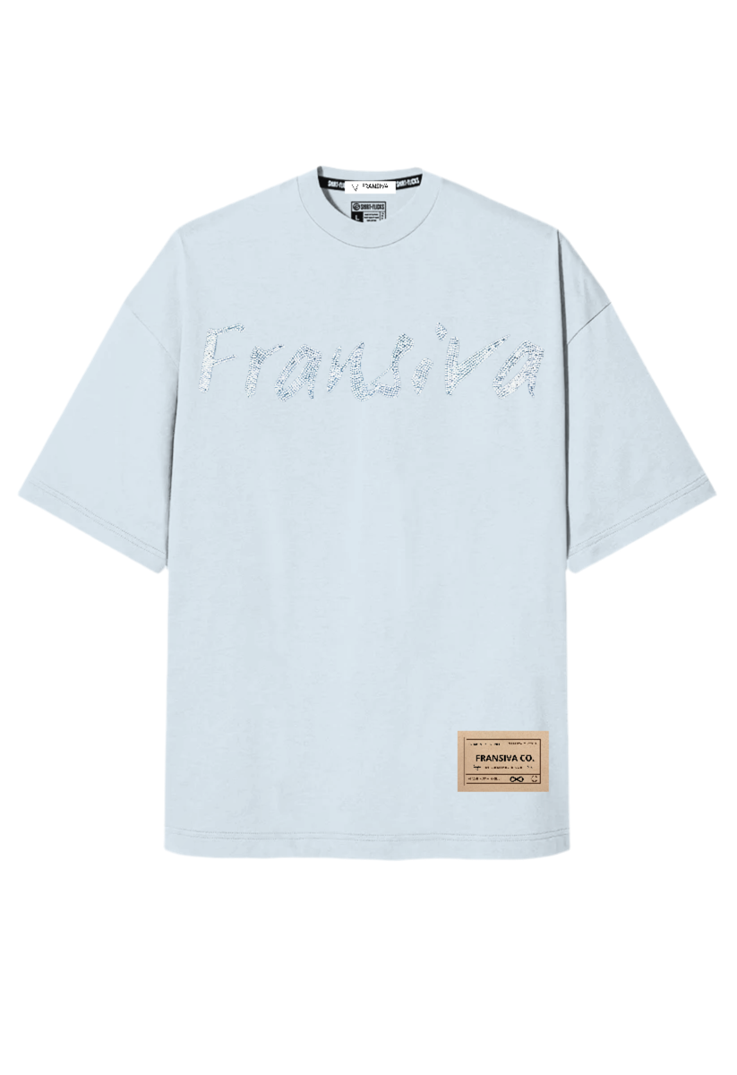 Fransiva rhinestones oversized Tees