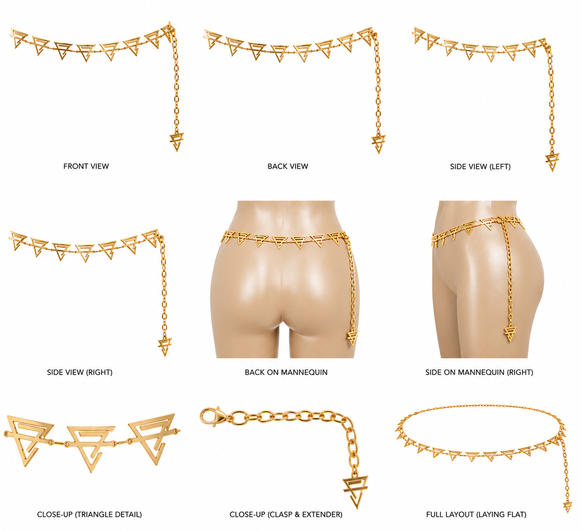 CF Gold Waist Belt