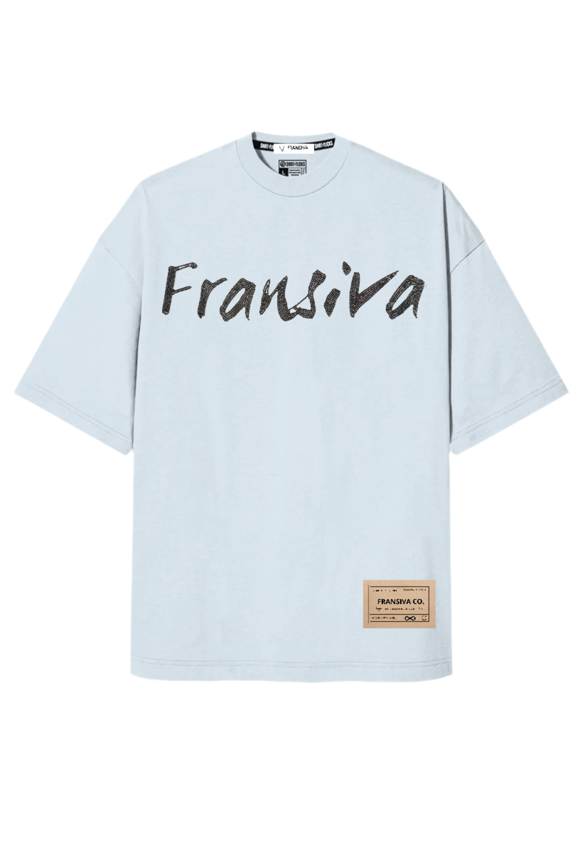 Fransiva rhinestones oversized Tees