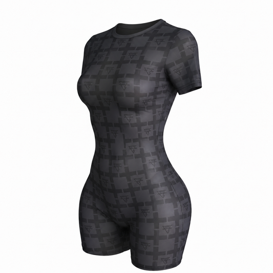 CF monogram  shorts bodysuit